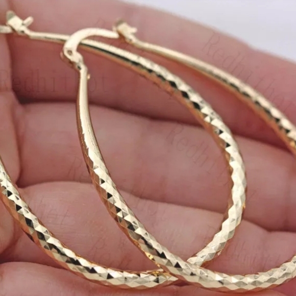 Gold Filled Hoop Earrings - Picture 4 of 5